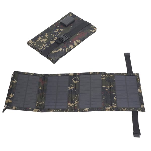 20W Vanntett Sammenleggbart Monokrystallinsk Solcellepanel for Utendørs Camping