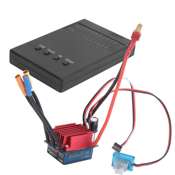 35A Børsteløs ESC Programmeringskort Elektrisk Hastighetskontrollsett for 1/14 1/16 RC Bil