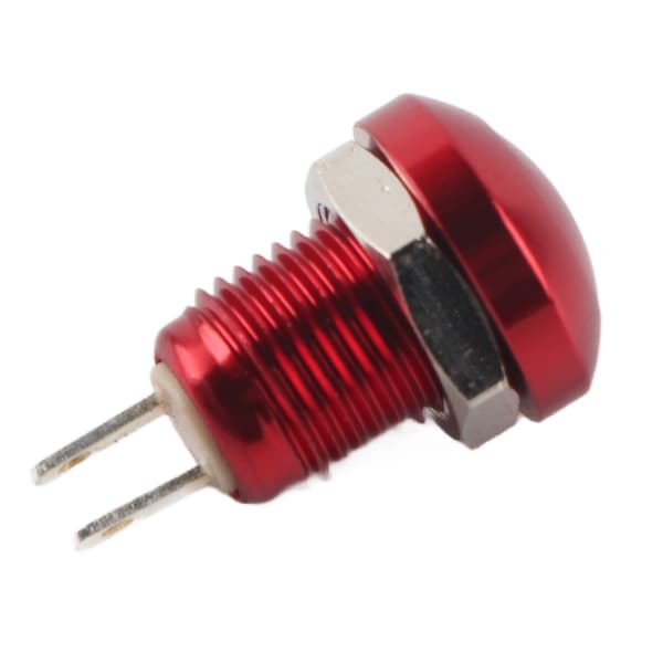 24V 8mm Mini Vanntett Momentan Trykknapp Strømbryter Sinklegering