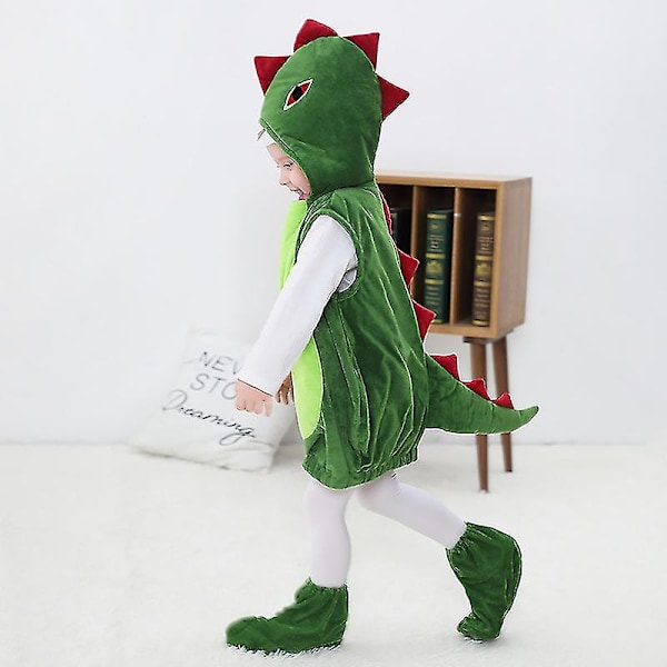 Lasten Halloween-vaatteet, dinosaurusvaatesetti, lasten söpö cosplay-asu, päiväkodin sarjakuvaesitys, pojat ja tytöt XL