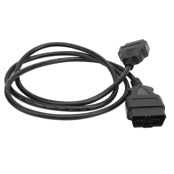 15m 49ft OBD2 Diagnostisk Kabel Forlengelse 16Pin til 16Pin Bildeler DC 12V