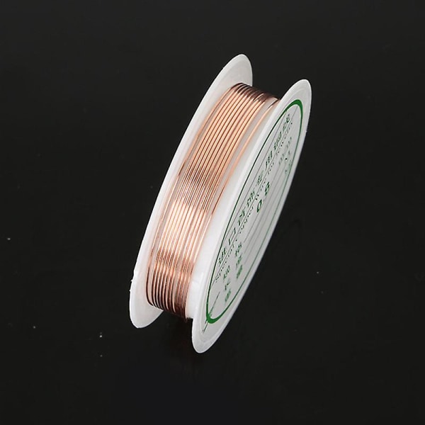 0,2-1 mm kobbertråd smykketråd for armbånd Halskjeder Fargerike perler tråder smykkesnorer Gold 0 5mm 6 5M