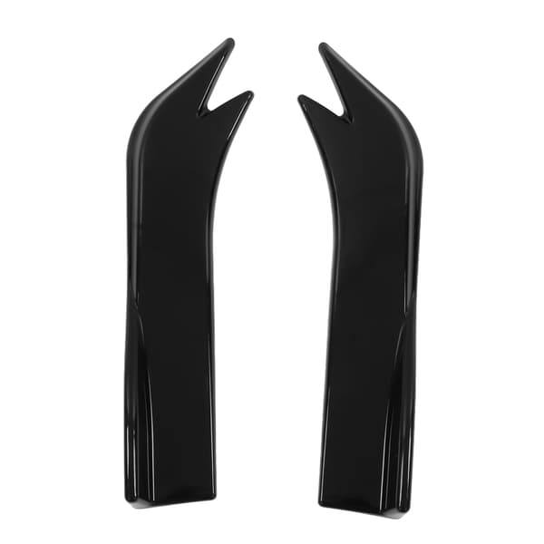 2 stk. Blank Sort Bagkofanger Læbe Diffuser Side Skørt Canard Beskytter