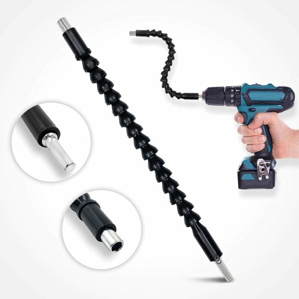 Universal elektrisk drill med fleksibel aksel Koblingsaksel Fleksibel elektrisk drill og skrutrekker - Magnetisk 360°,