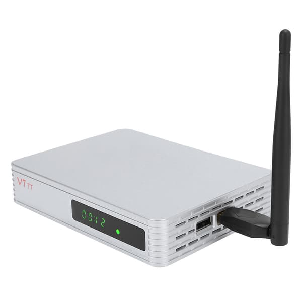 Højkvalitets Set Top Box STB Udstyrstilbehør 100-240V Sølvgrå EU Support