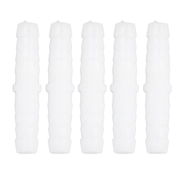 10 stk. 6 mm plastslange Barb Fitting Rett Lik Barbed Splicer Mender Joint Adapter