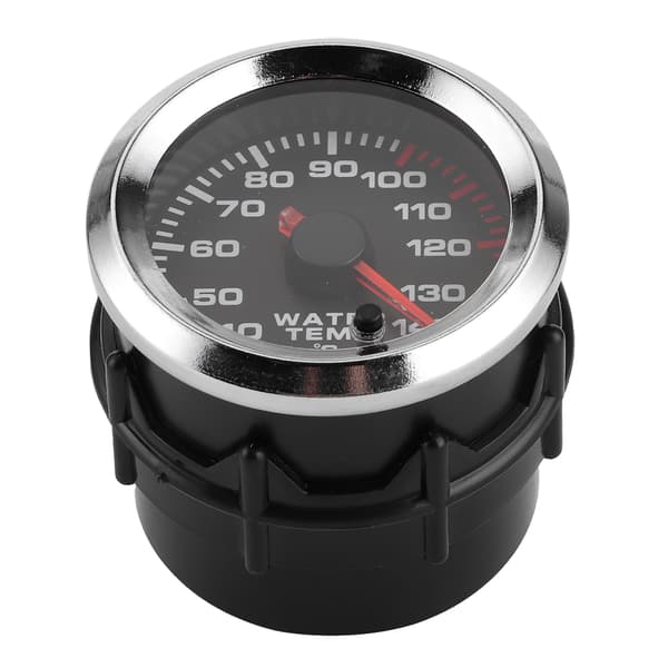 Universal Vandtemperaturmåler 7 Farve LED Display 52mm 12V med Sensor 40-140℃