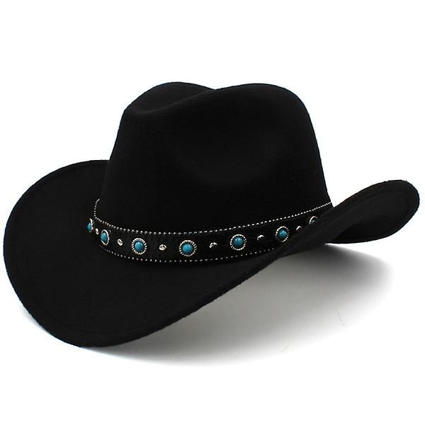 Aikuisten länsimainen cowboy-hattu black