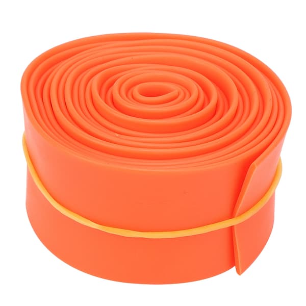 5 cm 2,5 m elastisk spændingsrem, strækresistent styrketræningsbælte med spænder til kvinder, piger, orange