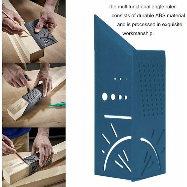 Monitoiminen kulmaviivain Ristiviivain 3D-puuntyöstöviivain Murtopisteviivain (vihreä + harmaa)