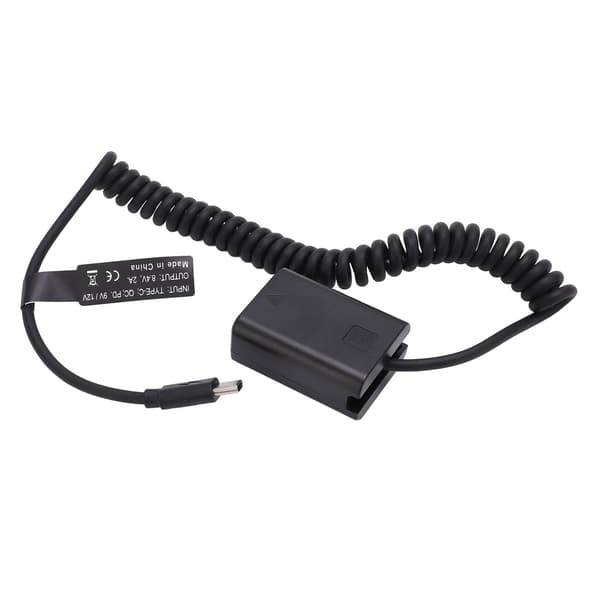 Sony A6000 A6500 A9 A7 Typ C DC-koppling FW50 Dummy Batteri Strömadapter
