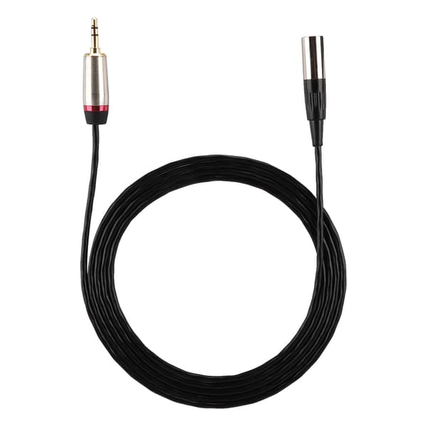 3,5 mm han til Mini XLR 3-benet han lydkabeladapter til kamerafotograferingsudstyr 2 meter