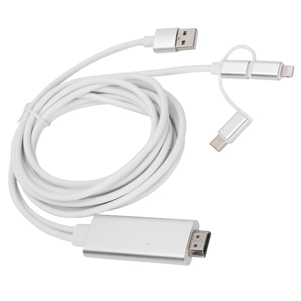 3 in 1 Micro USB Type C - HDMI-sovitinkaapeli peilausmuunnin
