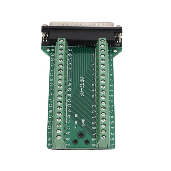 DB37 Han Breakout Connector Terminal Board Lige PCB Isoleret Anti-Interferens AC 300V