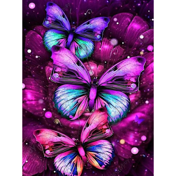 Animal Color Butterfly diamond painting (30x40cm) E