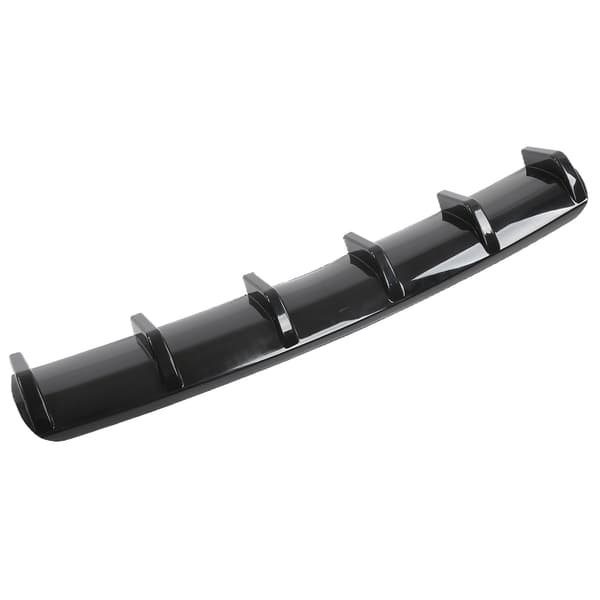 Blank Sort Universal Bagkofanger Diffuser Fin Spoiler Chassis Splitter Aerodynamisk Biltilbehør