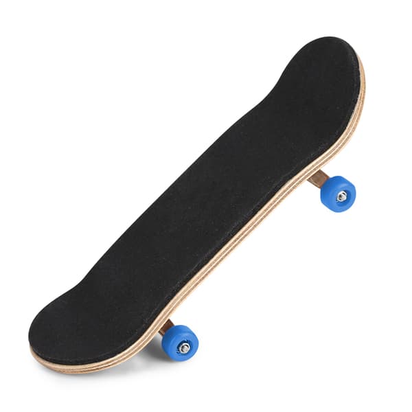 Fingerskateboard i lönnträ, legerad fingerbräda, mörkblå presentförpackning ingår