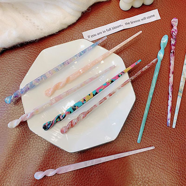Hair Stick Hair Chopsticks Enkelhet Vackert hårnål Hårtillbehör för kvinnor Tjej 2