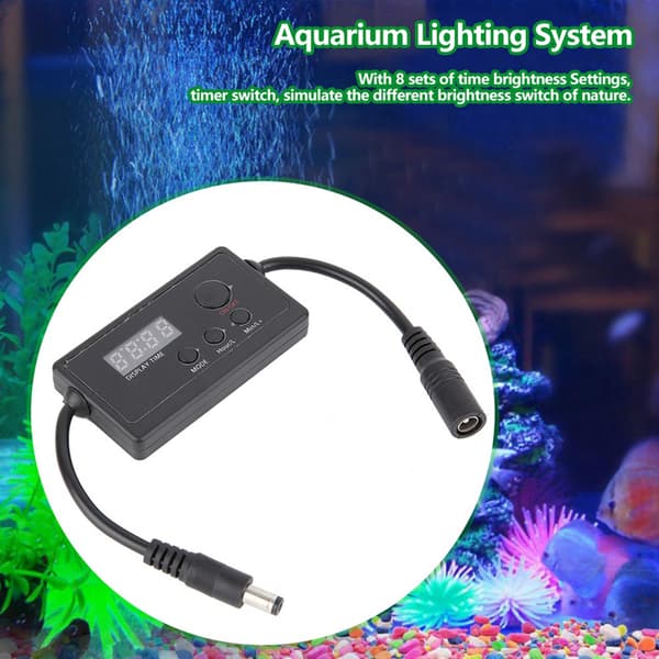 LED Akvarium Fisketank Intelligent Lysdæmper Timer System