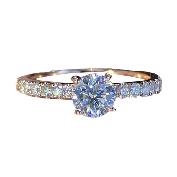 Lady Finger Ring Udsøgt skinnende Rhinestone Klassisk Bryllup Knuckle Ring For Bride US 11