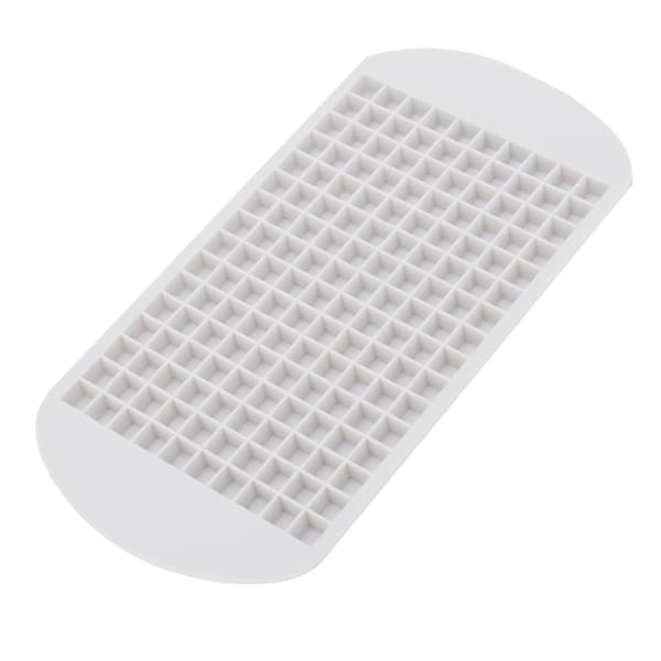 160 Grid Flexibel Silikon Högtemperaturbeständig Mini Isbitsform Vit för Hem Restaurang