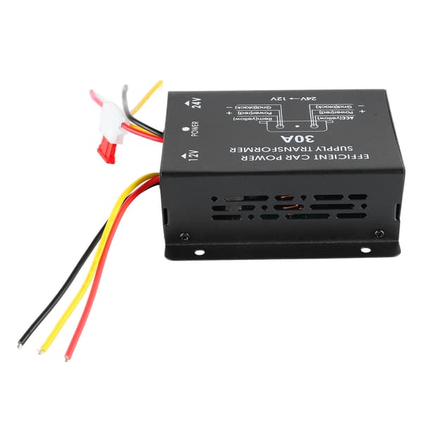 30A Audio Navigasjon DC 24V til 12V Strømomformer Regulator Transformator for Bil Lastebil Buss