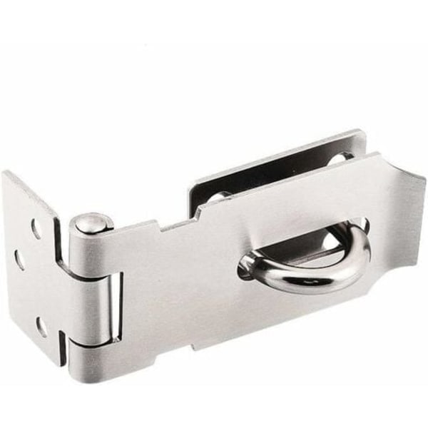 Hänglåshasp i rostfritt stål, Heavy Duty Hasp och häftklammer med skruvar, dörrlås, grindlås, skjul, hänglås 4 tum