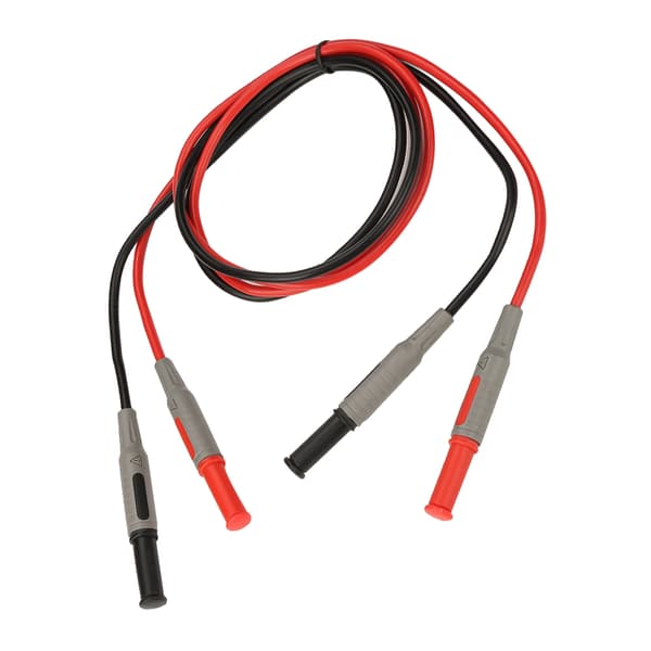 4 mm bananplugg testledning, rett til rett, støpt, multimeterkabel (P1032)