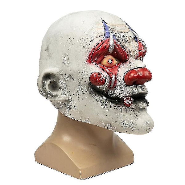 Röd Nose Clown Mask Rolig Latex Huvudbonader Halloween Party Cosplay rekvisita