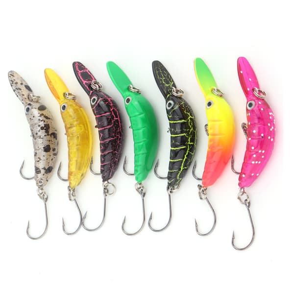 Fiskesluker Flytende Crankbaits Harde Agn Kunstig Mini Minnow Gjedde Abbor Ørret Agn
