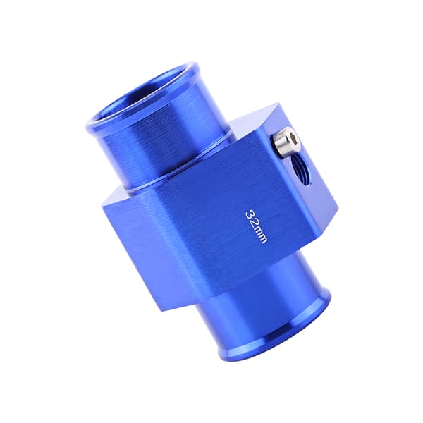 Universal Metall Bil Vanntemperatursensor Adapter Slange Rør 32mm Blå