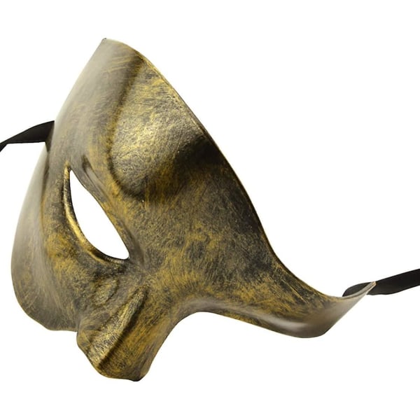 Mænds maske Halloween Phantom of the Opera Masquerade Mask Gold