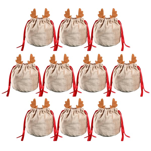 Jul Älg Dragsko Presentpåse Dekorationer Förpackning