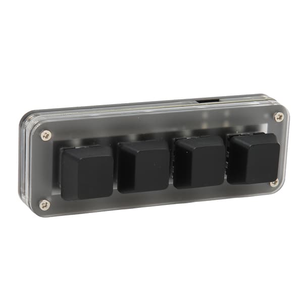 Mini Type C Kablet Mekanisk Tastatur til Én Hånd med 4 Fuldt Programmerbare Taster til Windows