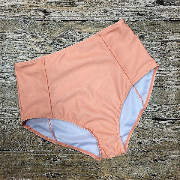 Randig Crop Top för kvinnor med hög midja Bikiniset Set S