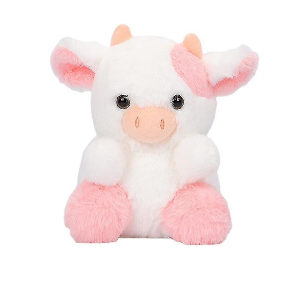 Pink Cow Plys Legetøj Belle Straw Cow Sød Straw Cow Doll A
