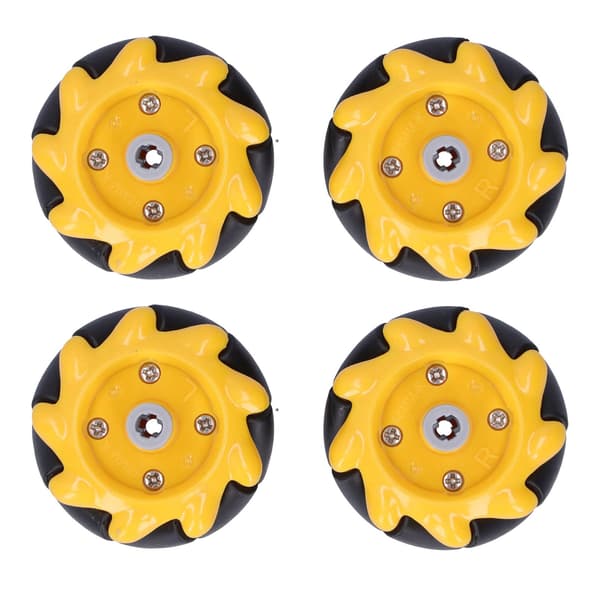 OmniDirectional Mecanum hjulsæt til DIY Smart Robotbil - 48 mm (2 par)