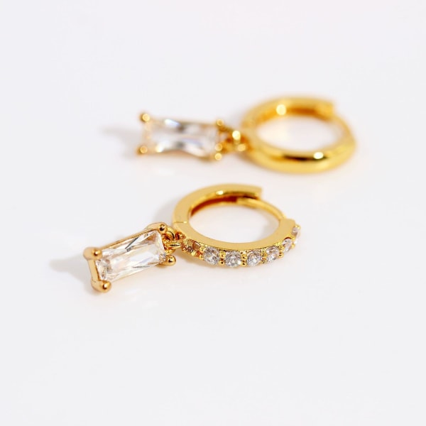 Örhänge Asymmetrical Zircon Fashion Jewelry Ac7092 C092