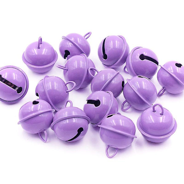 10/20/30 kpl Rich and Colorful Bells Jingle Ball Purple 22mm 30PCS LOT
