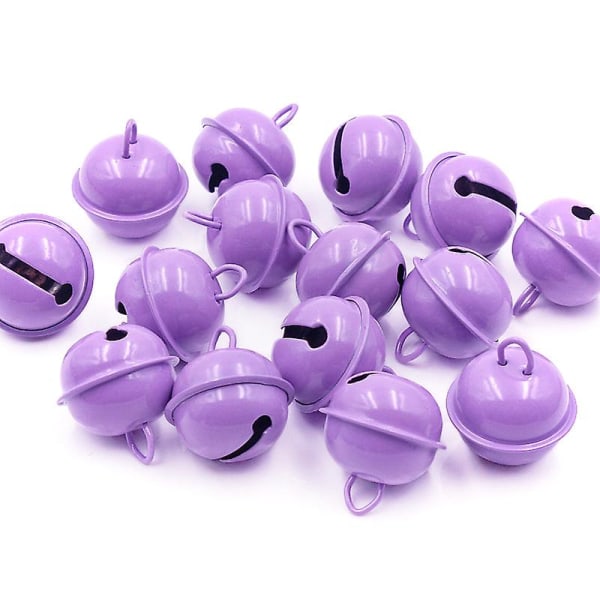 10/20/30 stk Rich og farverige klokker Jingle Ball Purple 22mm 30PCS LOT