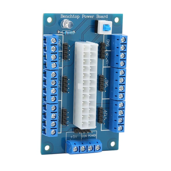 24 20 Pin ATX DC Virtalähde Breakout Board Moduuli Virtalähde Breakou Board LED-merkkivalolla