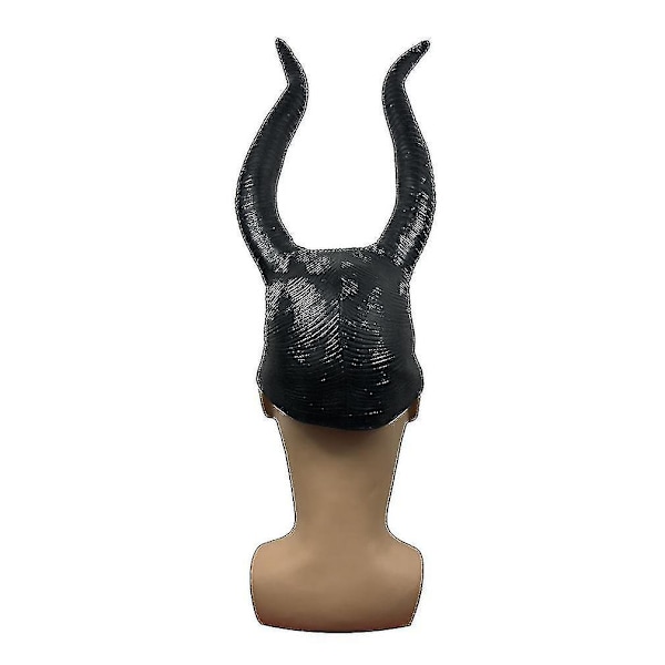 Vihainen musta sarvinaamio Dark Witch Halloween Party Cosplay-rekvisiitta