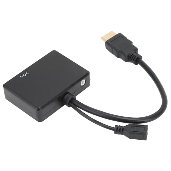 HDMI til VGA Konverter Sort