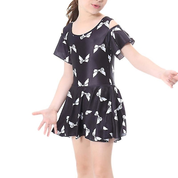 Kids Girls Muslim Modest Swimwear Islamic Swimsuit Black 8-9 Years