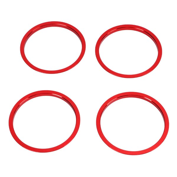 4 STK Rød AC Luftventil Ring Aluminium Legering Erstatning til Mazda MX5 2009 2015
