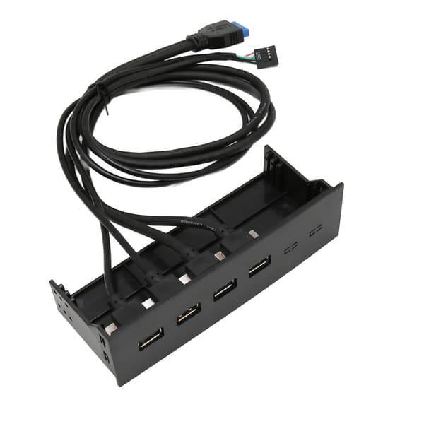 5.25in USB 3.0 Frontpanel Hub 4 Porte 5Gbps Høj Hastighed 19pin til PC