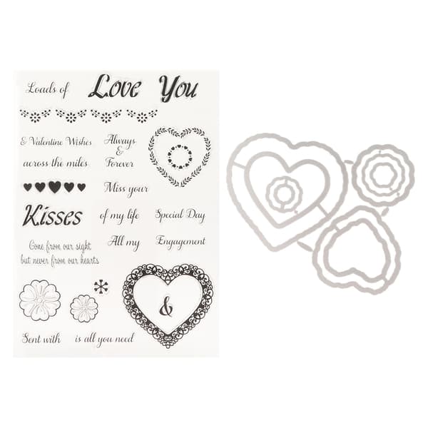 Klare stempler med form DIY resirkulerbare kortlagingstempler for scrapbooking