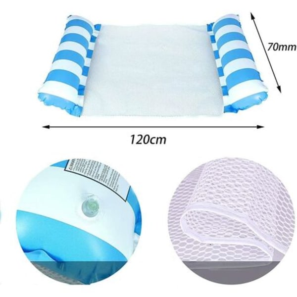 Uppblåsbar madrass för nät, multifunktionsvattenhängmatta, bärbar ultralätt flöte