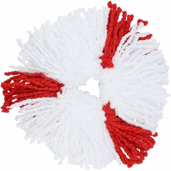 4kpl Turbo Red Cotton Mopin pään mikrokuitumoppikorvaus pyörivään moppiin