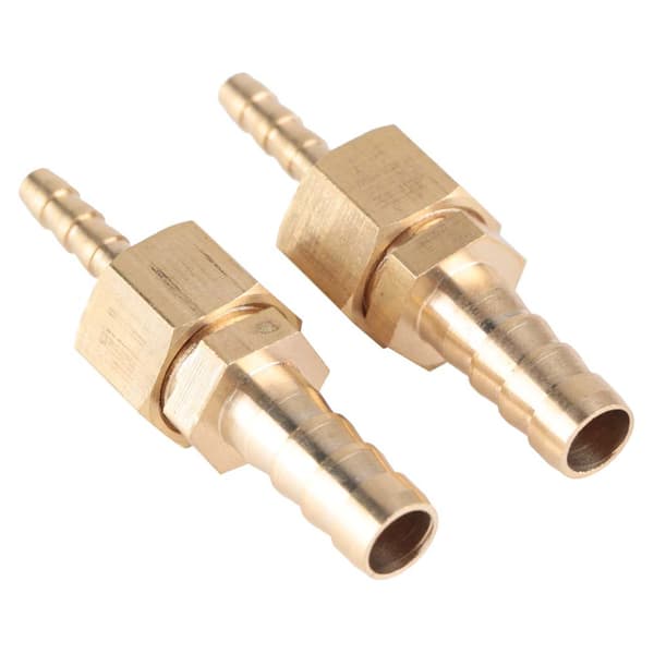 2 stk. 4-8 mm messing slangefittingshale reduktionsstik